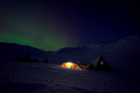 Northern Lights from the Gulkana Hut
