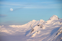 Moonrise over the Sargent Icefield