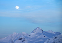 Moon over the Sargent Icefield