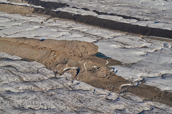 Melt Channels on the lower Ruth Glacier