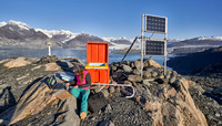 We downloaded GPS data and upgraded the power system at Great Nunatak