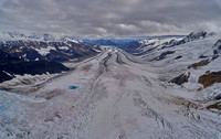 Looking down the main stem of the Kennicott Glacier
