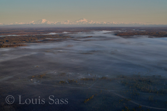We flew from Merrill Field and had a perfect view as soon as we started to climb over Knik Arm