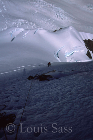 On the north face of Mt. Greene in New Zealand, 2001