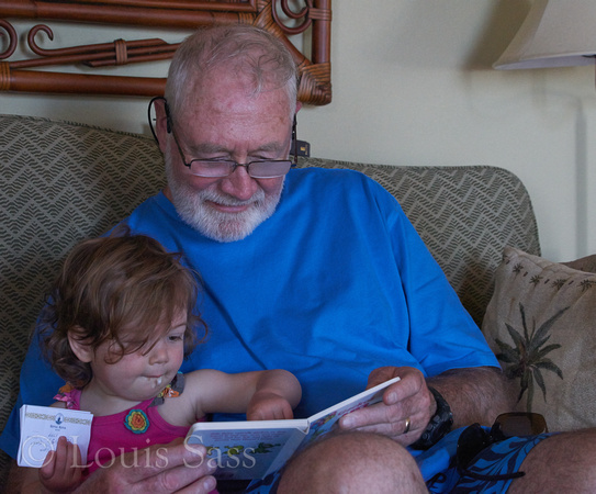 reading with "Papa"